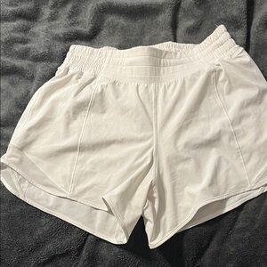 lululemon athletica bone color shorts with lining